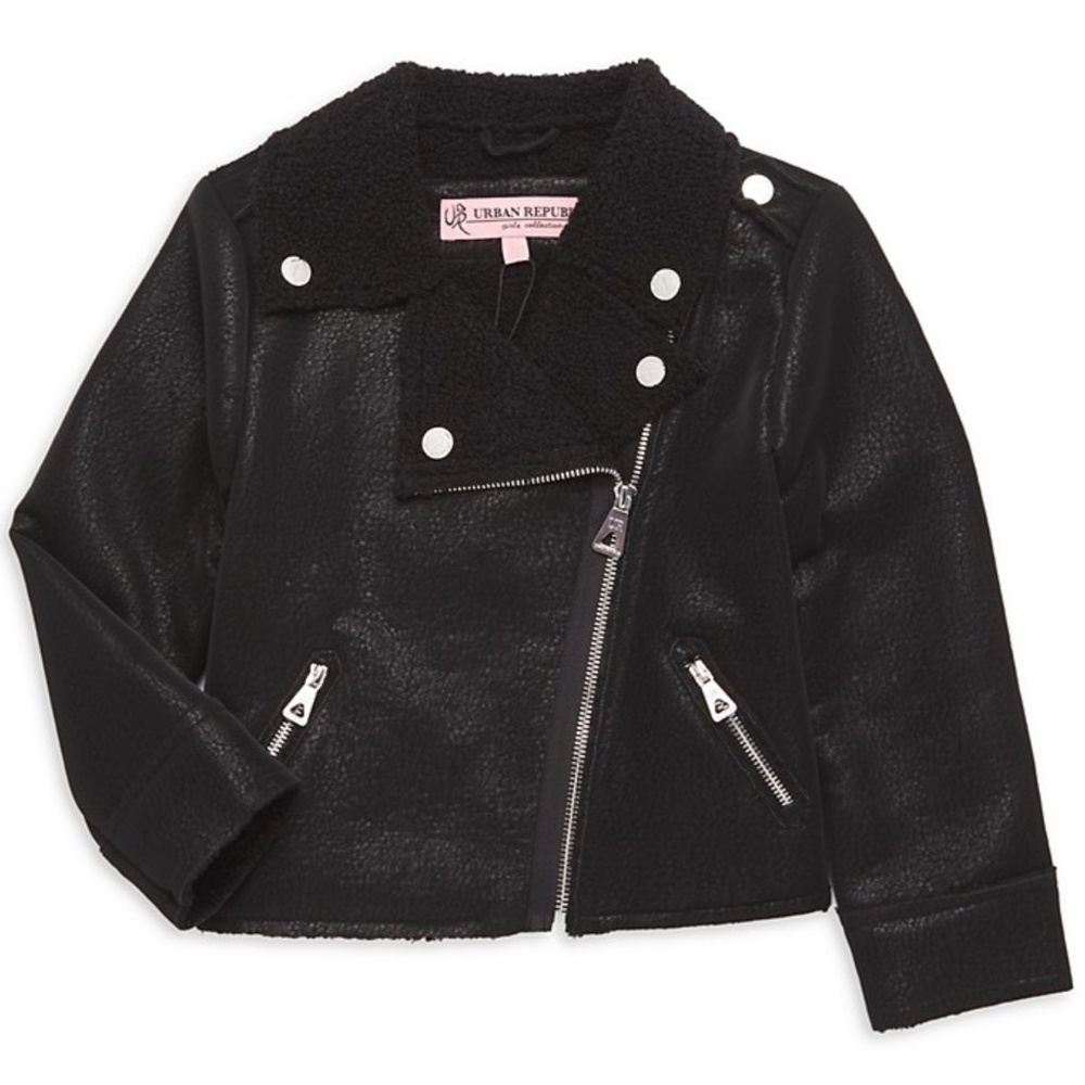 Urban Republic | Faux Fur/Leather Moto Jacket
